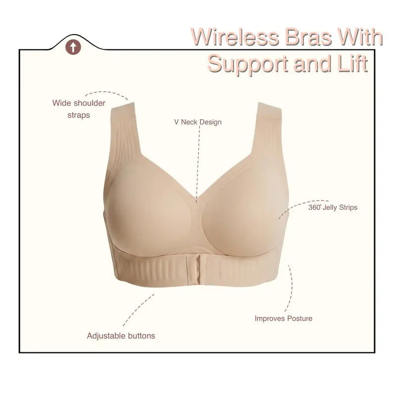 Brassière de sport sans coutures correctrice de posture pour femme
