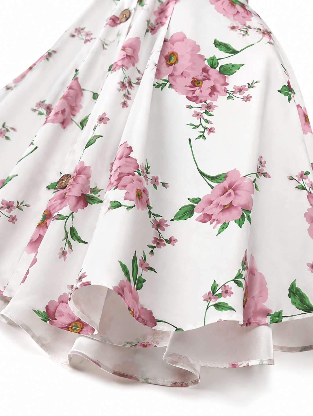 Camille™ | Floral Mini Dress with Square Neck and Ruffles