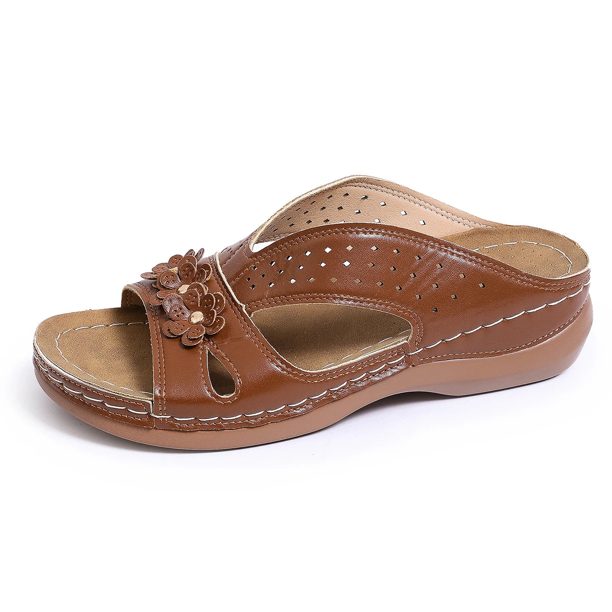 Beatriz™ | Sandália Wedge Ortopédica Premium Vintage