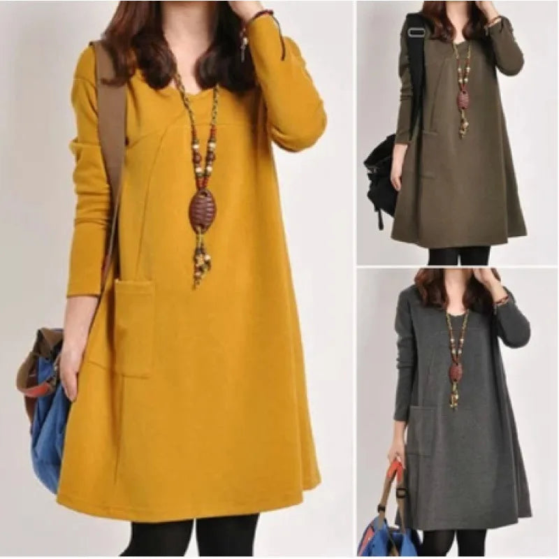 Knit Dress with Pocket