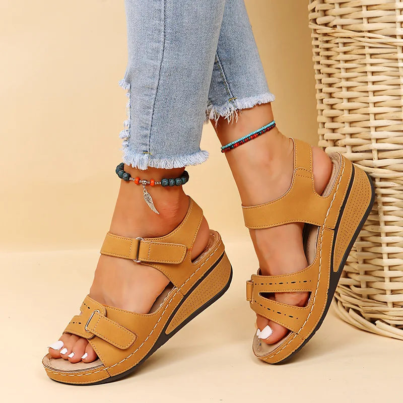 Adriana™ | Vintage Roman Sandal with Buckle
