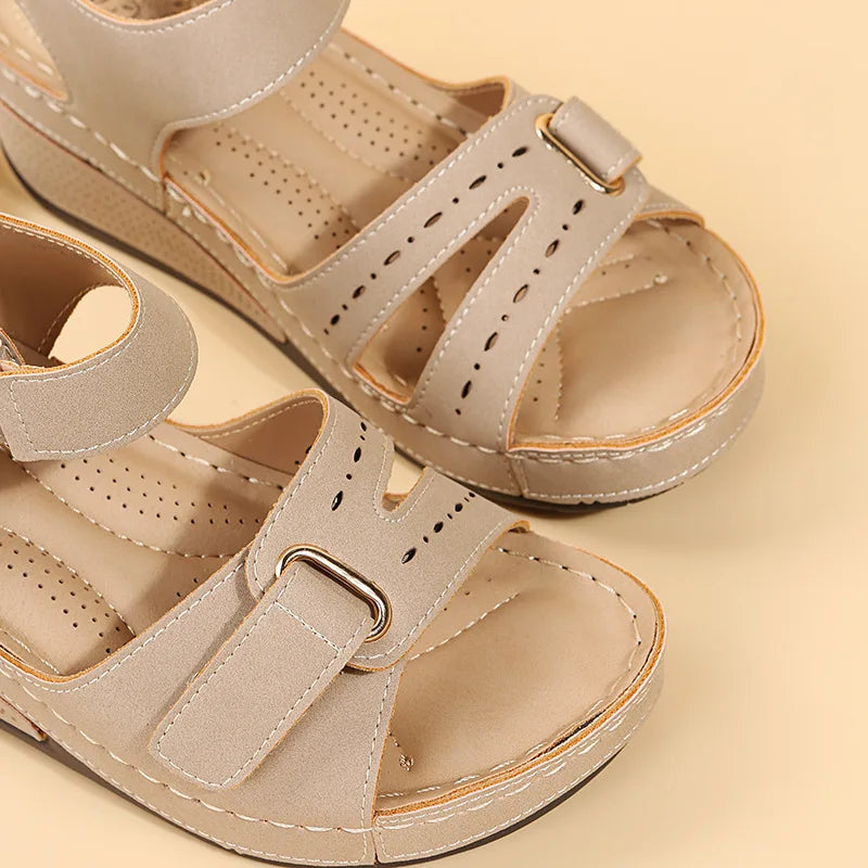 Adriana™ | Vintage Roman Sandal with Buckle
