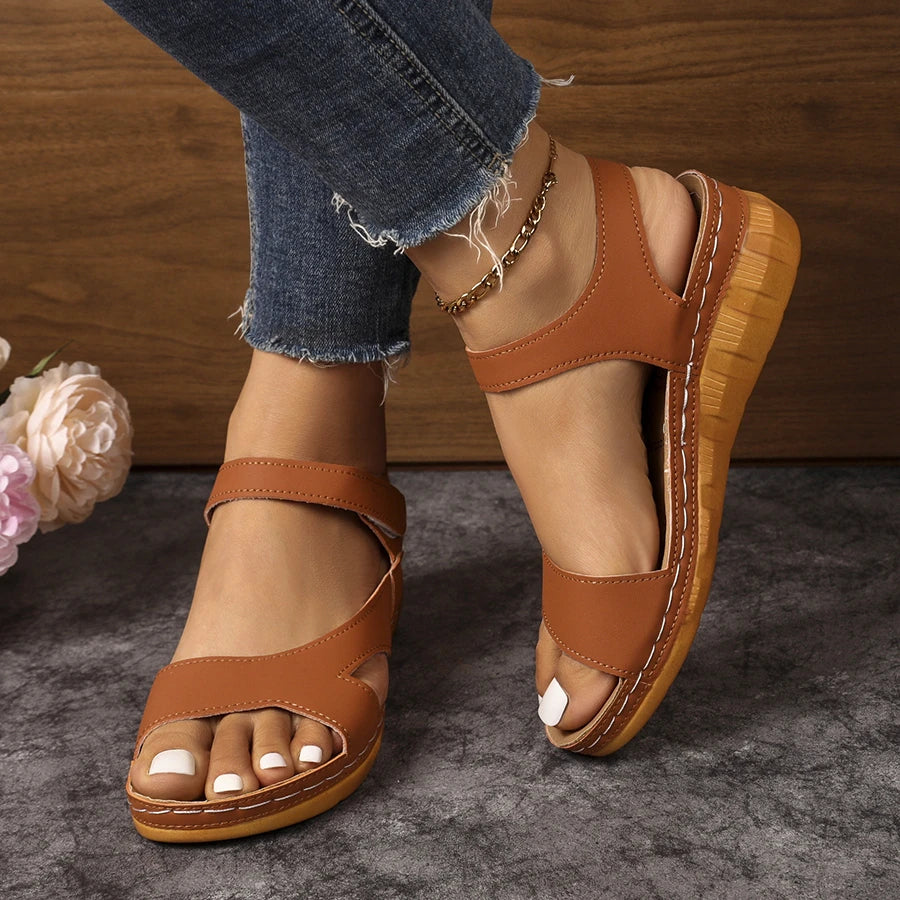 Elena™ | Soft Wedge Sandal with Cushioned Sole