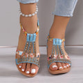 Stella™ | Sandália Plataforma Bohémia com Strass