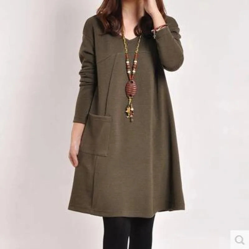 Knit Dress with Pocket