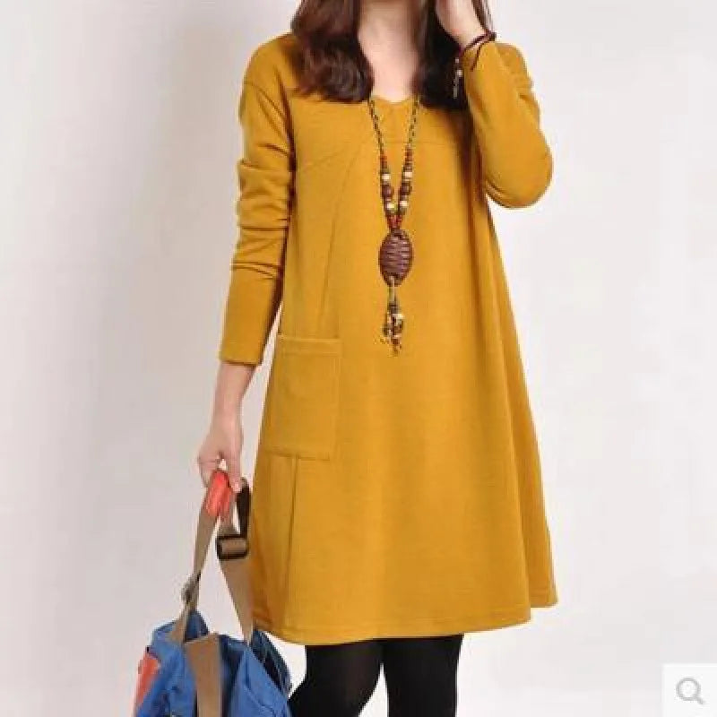 Knit Dress with Pocket
