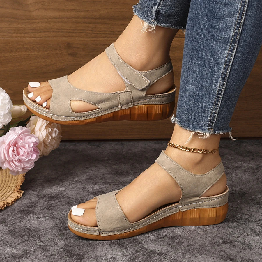 Elena™ | Soft Wedge Sandal with Cushioned Sole