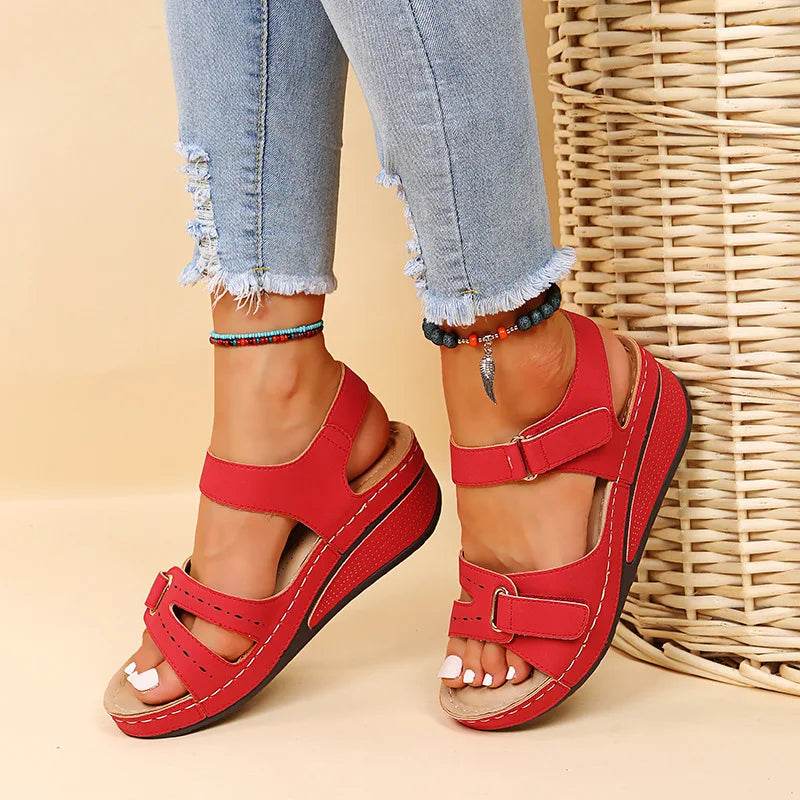 Adriana™ | Vintage Roman Sandal with Buckle