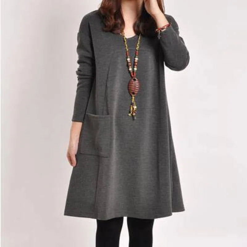 Knit Dress with Pocket