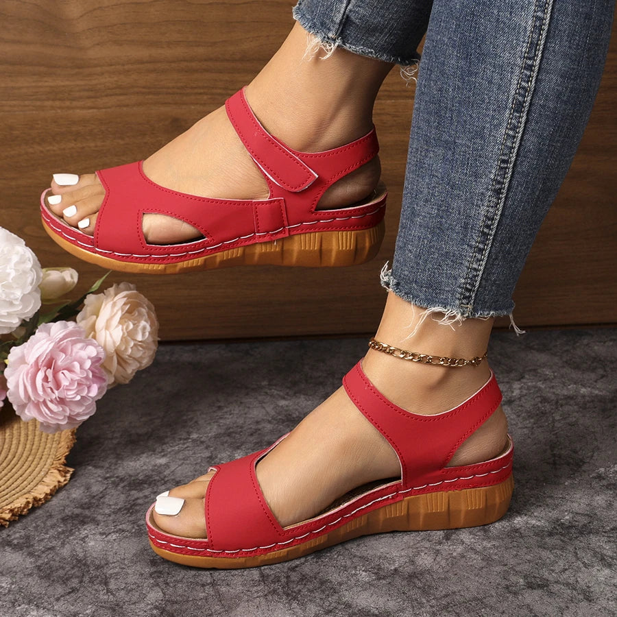 Elena™ | Soft Wedge Sandal with Cushioned Sole
