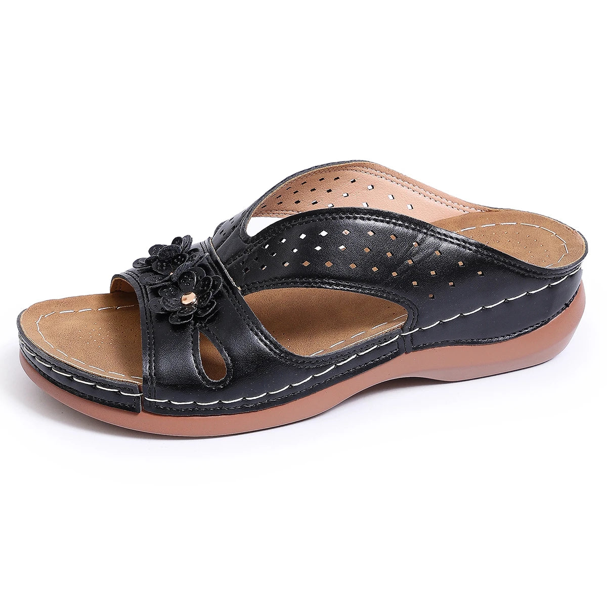 Beatriz™ | Sandália Wedge Ortopédica Premium Vintage