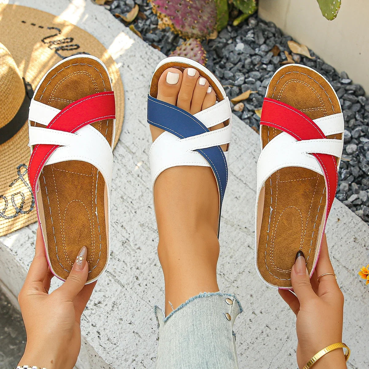 Inês™ | Sandália Wedge Vintage com Espírito Nacional