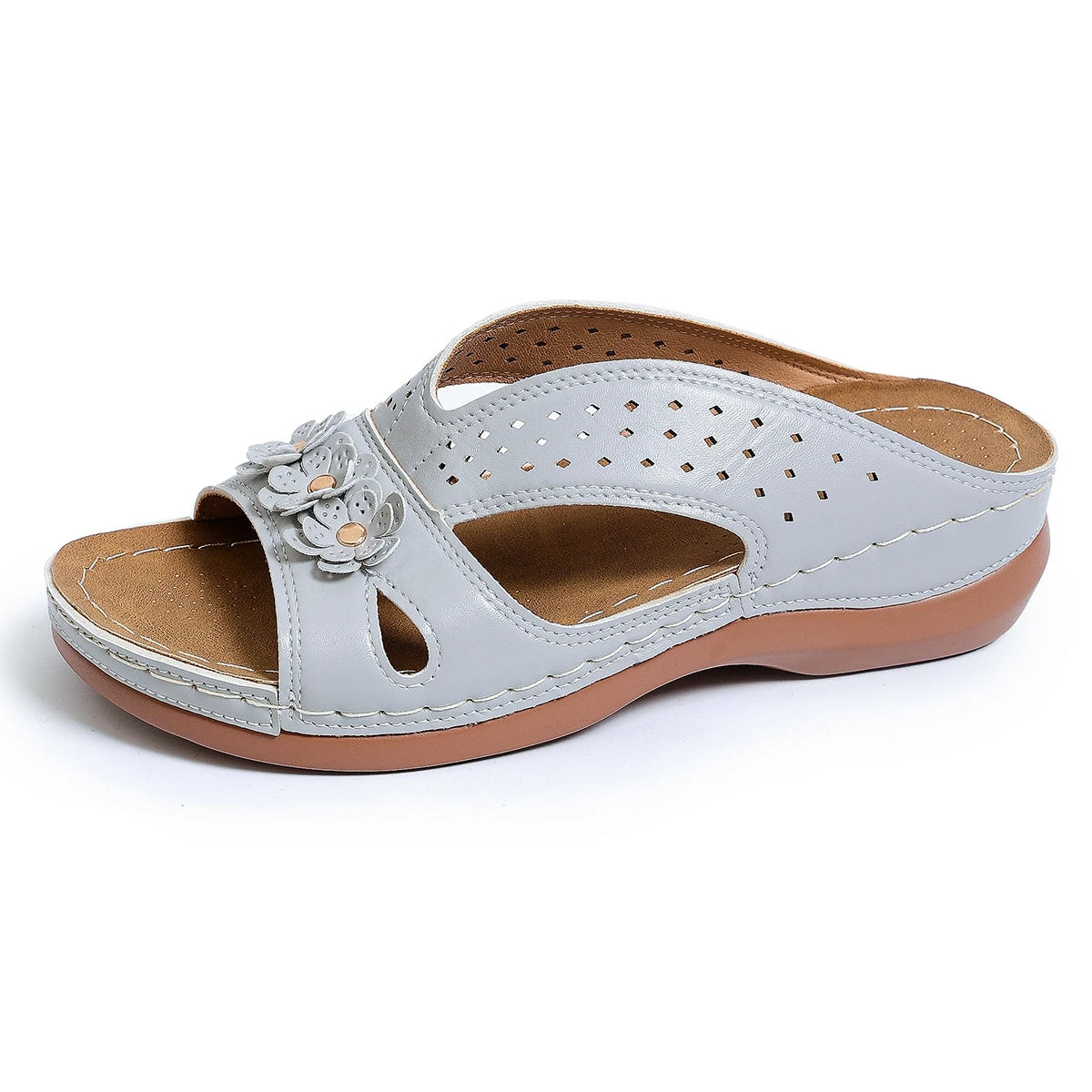 Beatriz™ | Sandália Wedge Ortopédica Premium Vintage