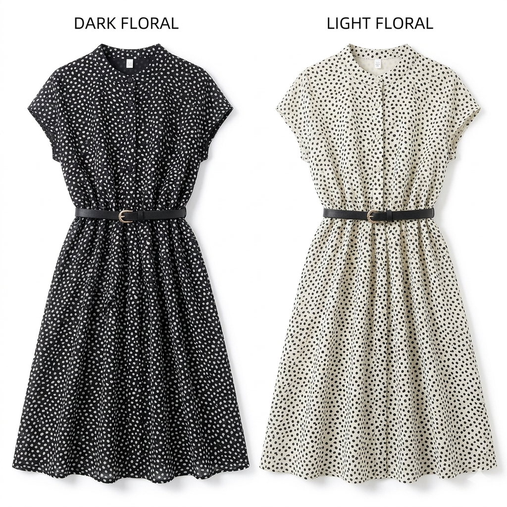 Isabelle™ | Vintage Floral Midi Dress with Belt