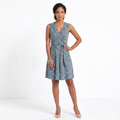 Valentina™ | Floral Midi Dress with V-Neck and Puff Sleeves