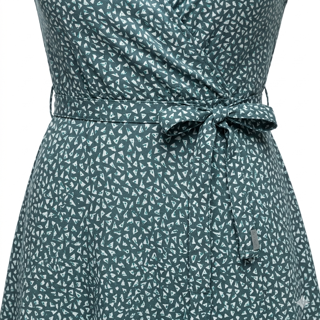 Valentina™ | Floral Midi Dress with V-Neck and Puff Sleeves