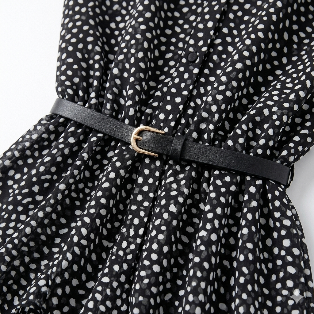 Isabelle™ | Vintage Floral Midi Dress with Belt