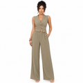 Isabela™ | Wrap V-Neck Crop Top & Wide-Leg Set
